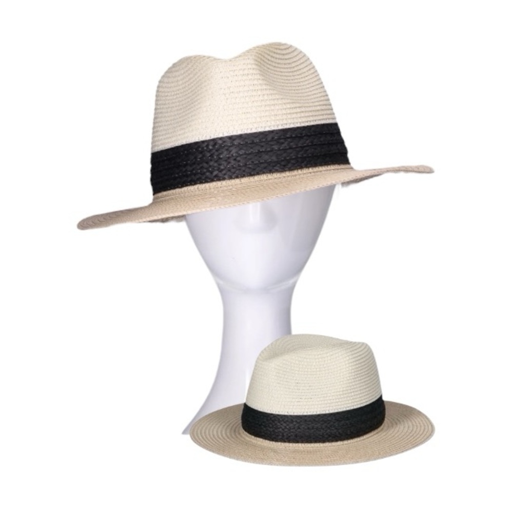 Fedora ColorBlock Straw Hat - Picture 2 of 9